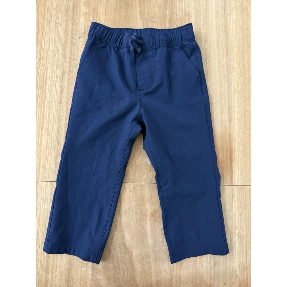 Janie and Jack Navy Pull-On Pants – Toddler Size 18-24 Months Boys